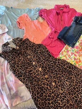 Lot of 6 girls dresses/rompers
